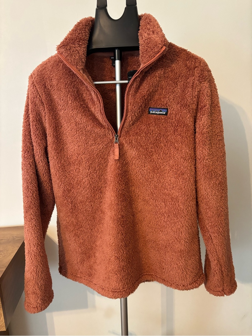 Patagonia Women's Teddy Fleece Pullover in Rust
